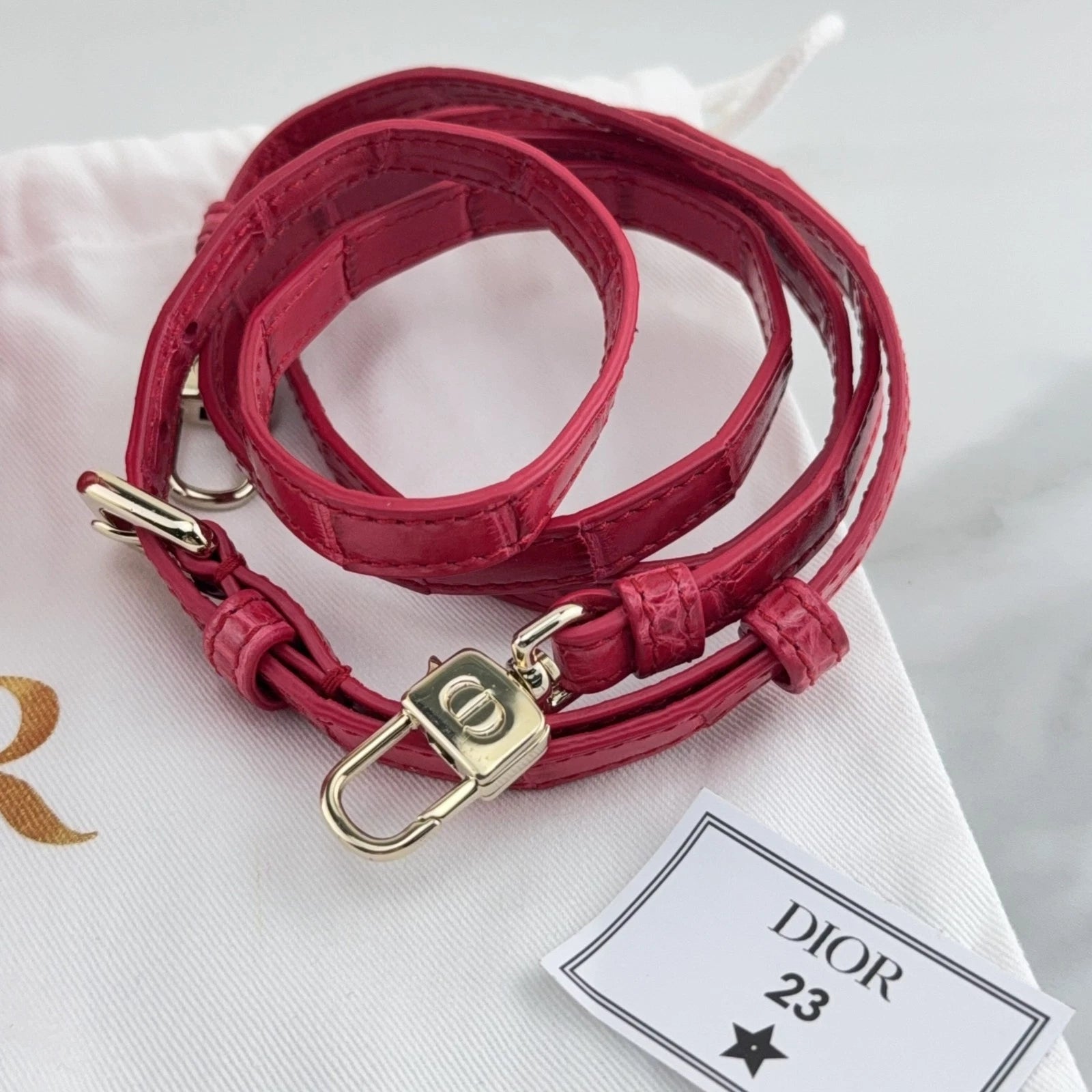 Dior Vanity Red Top Handle Excellent