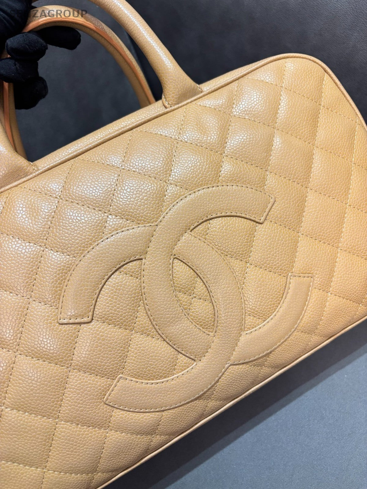 CHANEL Bowling GM caviar CC Top Handle Handbag Women