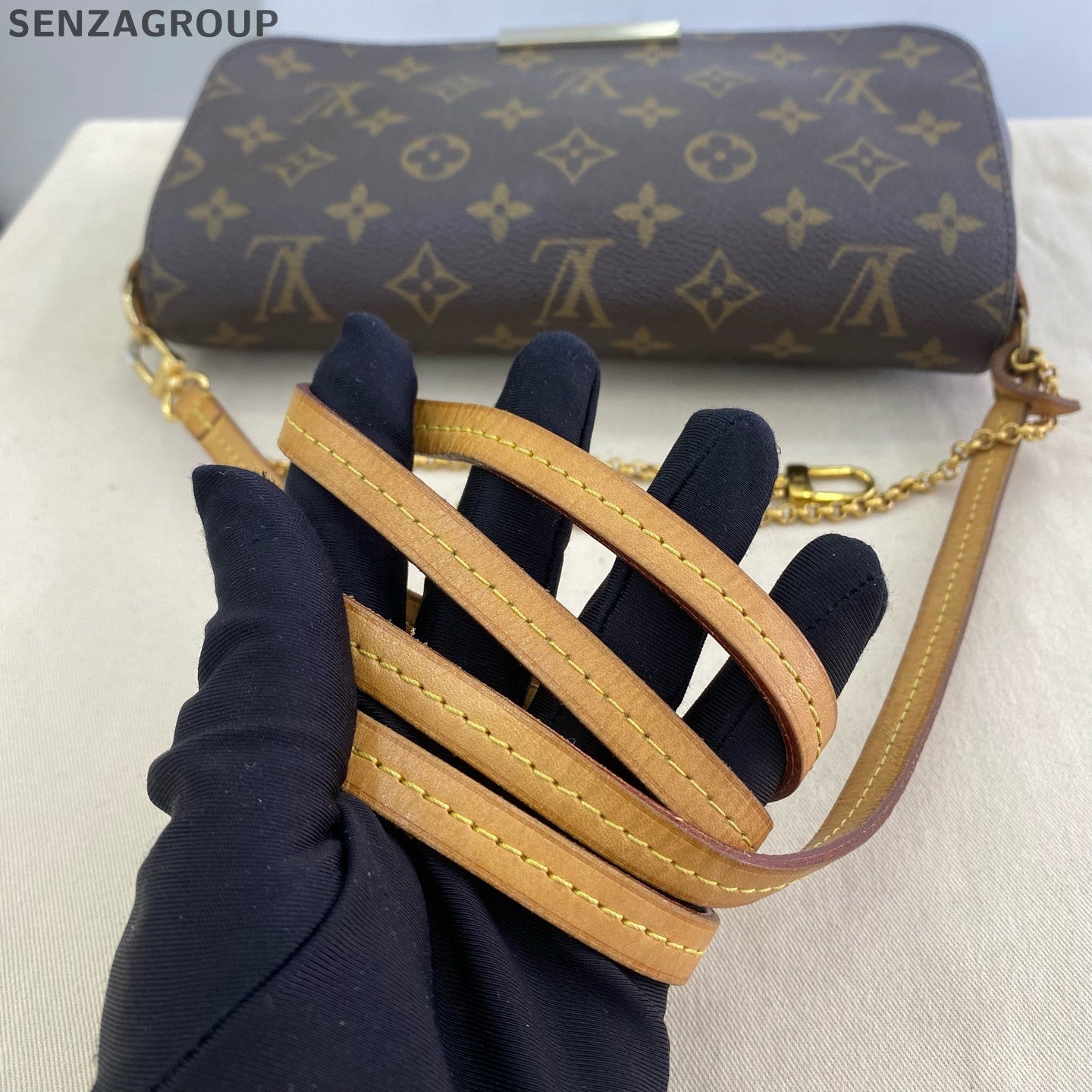 Louis Vuitton Monogram Shoulder Crossbody Bag Brown Classic Women's
