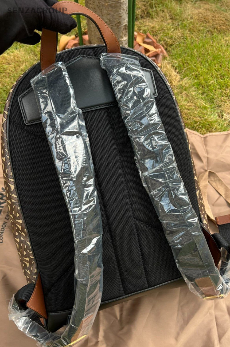Burberry Backpack Shoulder Bag Brown Brand New Unisex Adults
