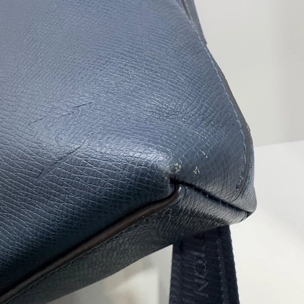Louis Vuitton Blue Calfskin Messenger Shoulder Crossbody Bag For Women