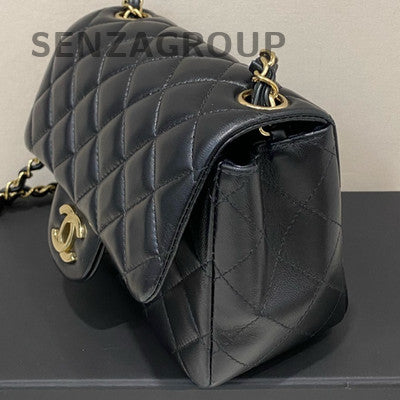 Chanel Classic Flap Black Gold Chain Shoulder Crossbody Bag