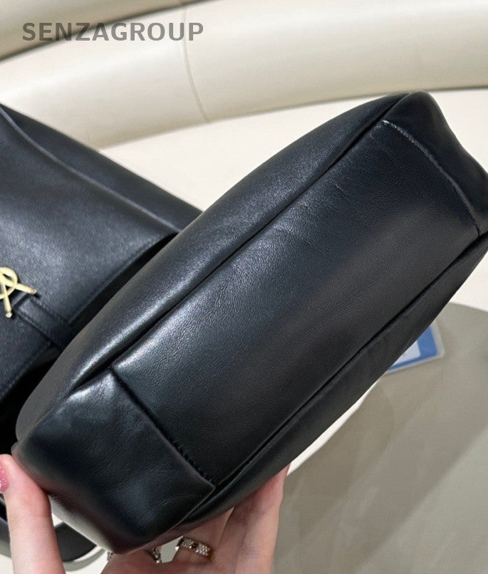 Prada Lambskin Leather Shoulder Underarm Bag Women Almost Brand new