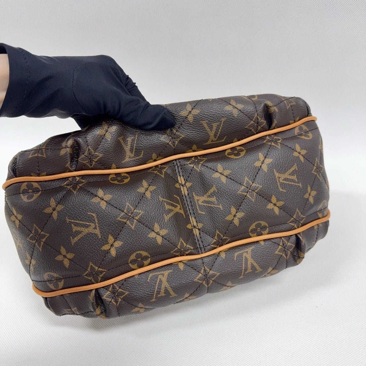 Louis Vuitton Tulum Monogram Shoulder Bag Brown Gold Used Women Classic
