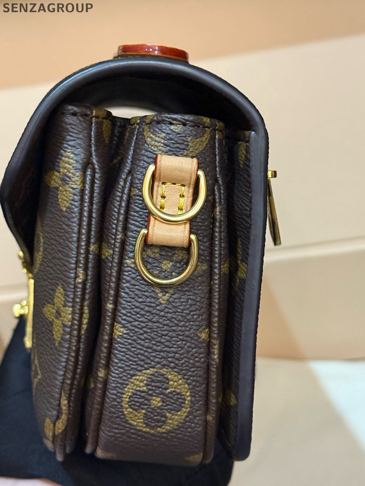 Louis Vuitton Monogram Pochette Metis Crossbody Bag Brown for Women