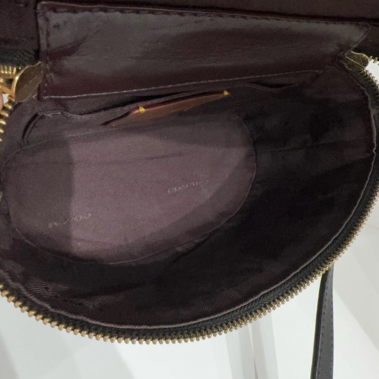 COACH Women's Black Leather Trail 20 Crossbody Handbag Box Bag