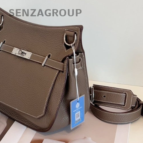 Hermes Jypsiere28 Saddle Bag Shoulder Bag Crossbody Gray Silver Unisex Adults