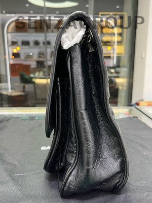 Saint Laurent Large Niki Black Silver Chain Shoulder Bag Classic Women