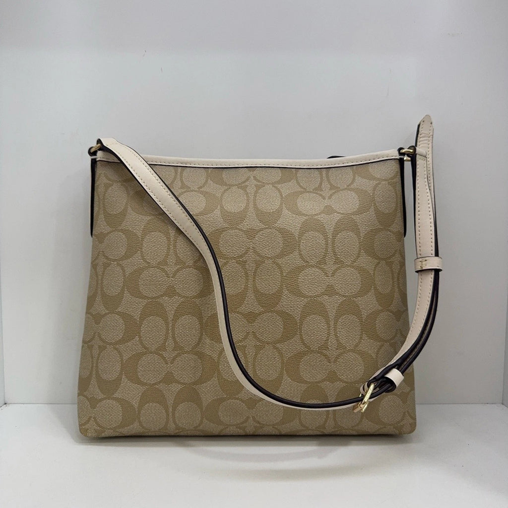 Coach Women's Full Leather Signature Shoulder Crossbody Bag