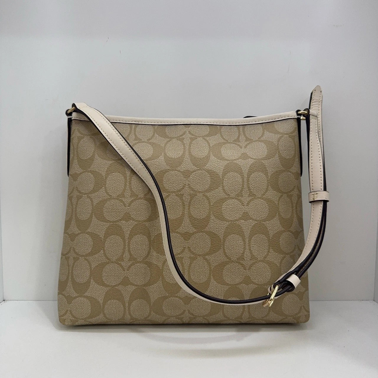 Coach Women's Full Leather Signature Shoulder Crossbody Bag