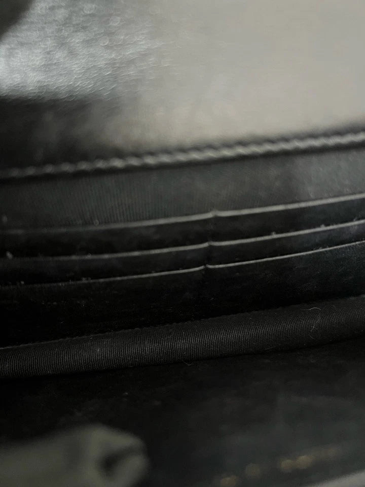 CHANEL Black Leather Small WOC Crossbody Bag For Women