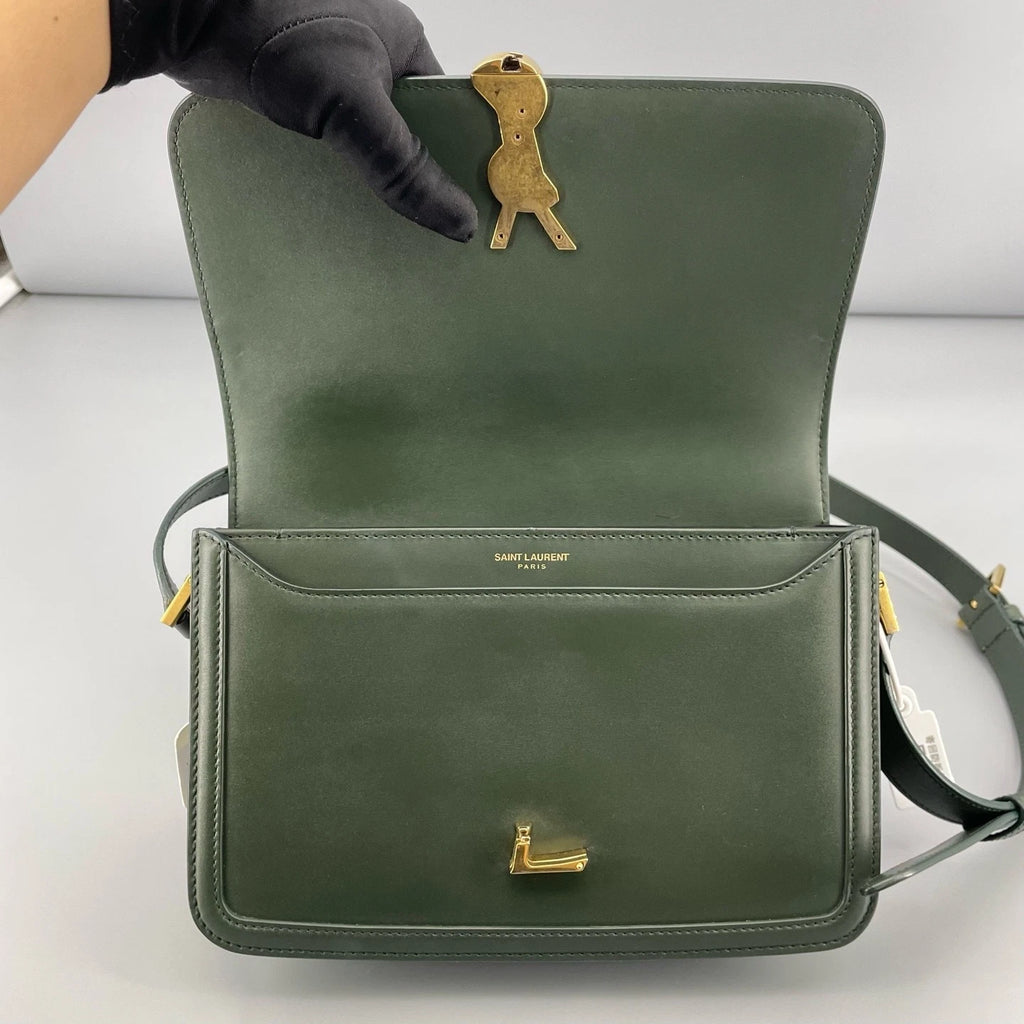 YSL Medium Green Shoulder Bag For Women