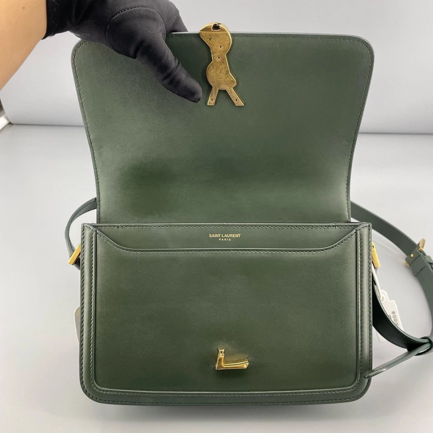 YSL Medium Green Shoulder Bag For Women