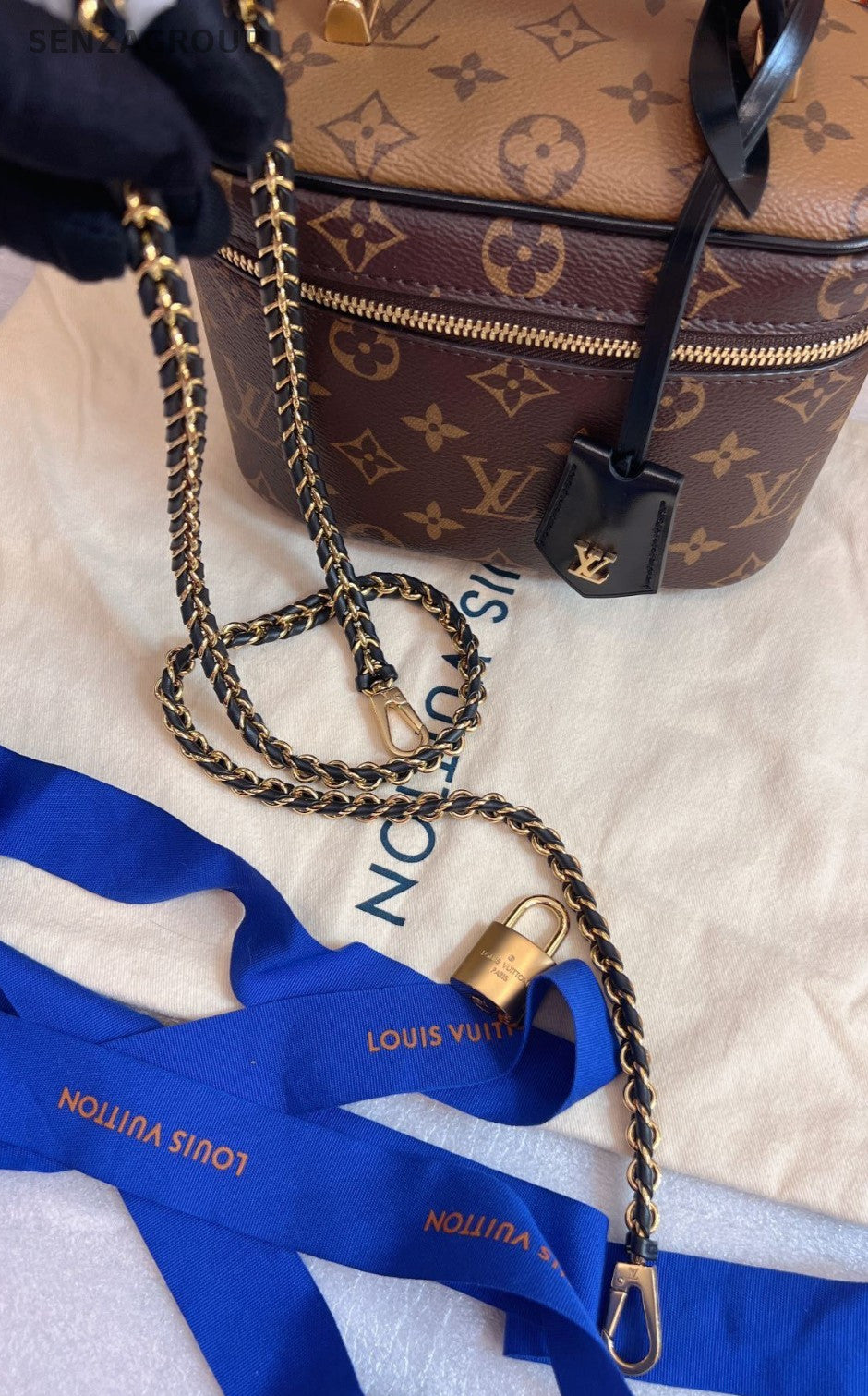 Louis Vuitton Vanity PM Top Handle 2way Shoulder Handbag Chain Women Brand NEW