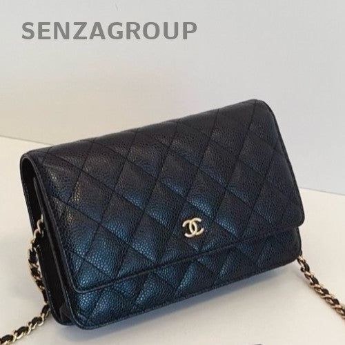 Chanel woc Caviar Leather Chain Shoulder Crossbody Bag Black