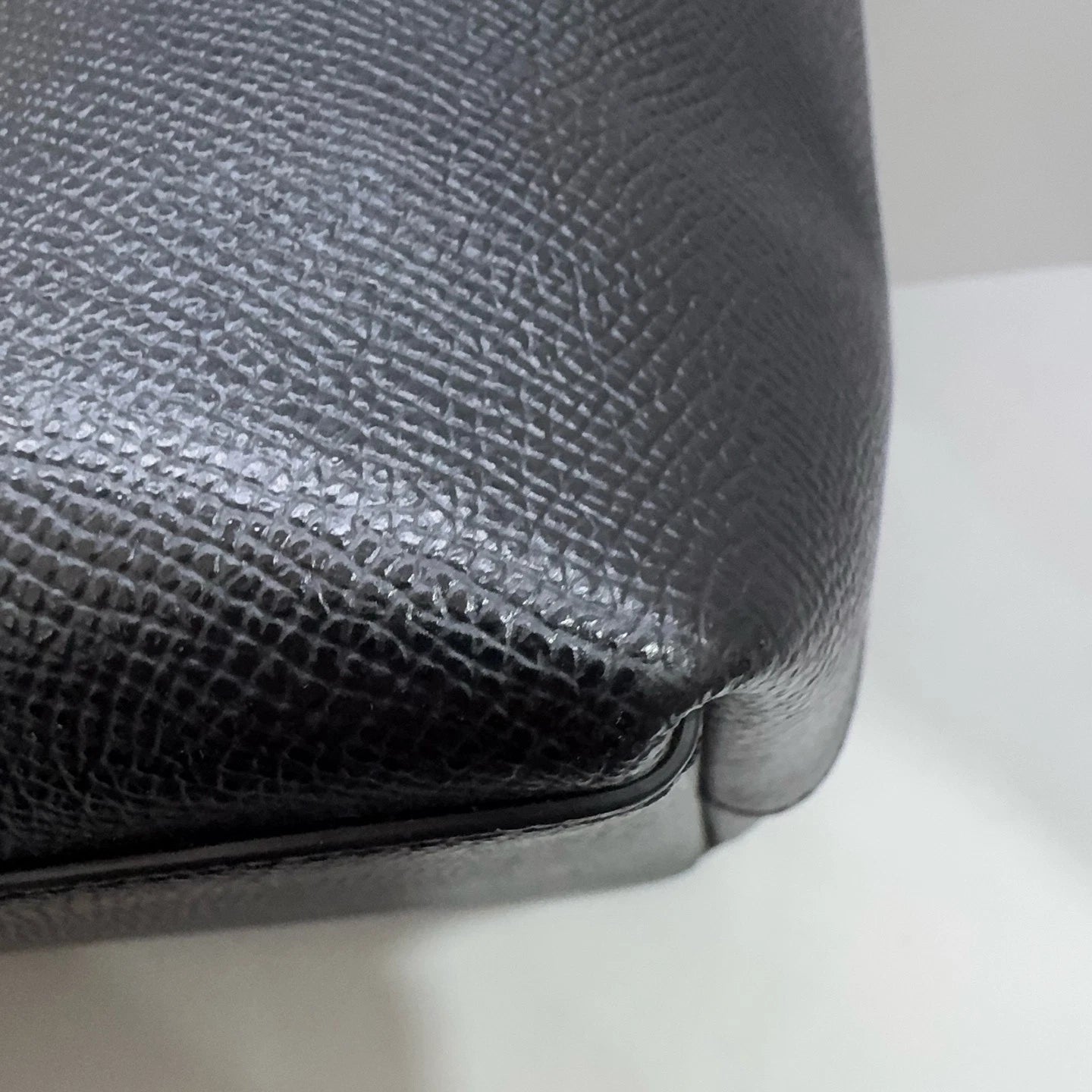 Coach Solid Leather Zip Top Tote Shoulder Handbag For Women