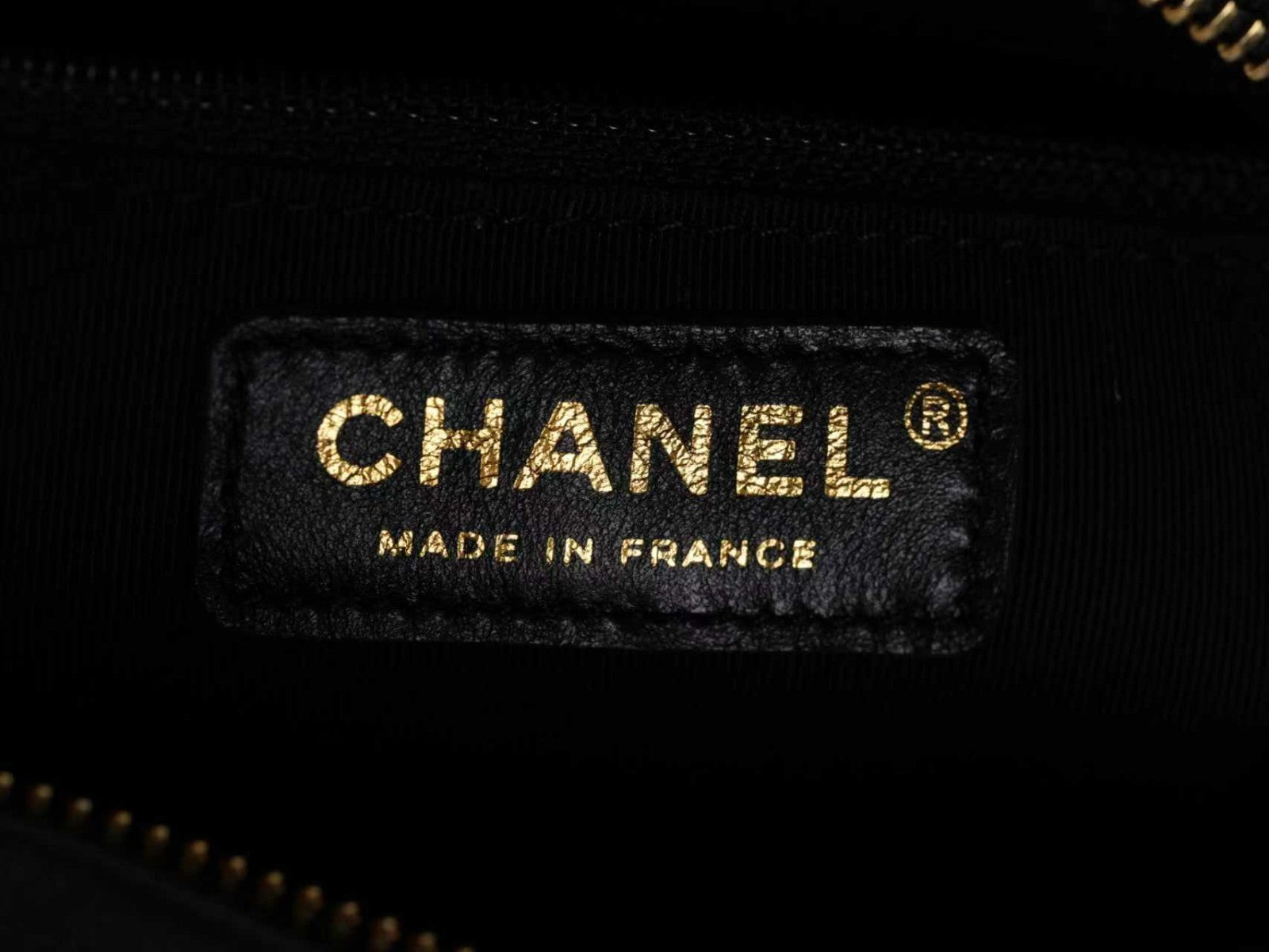 Chanel Fringe Chain Shoulder Bag Crossbody Black Gold Women Classic Diamond