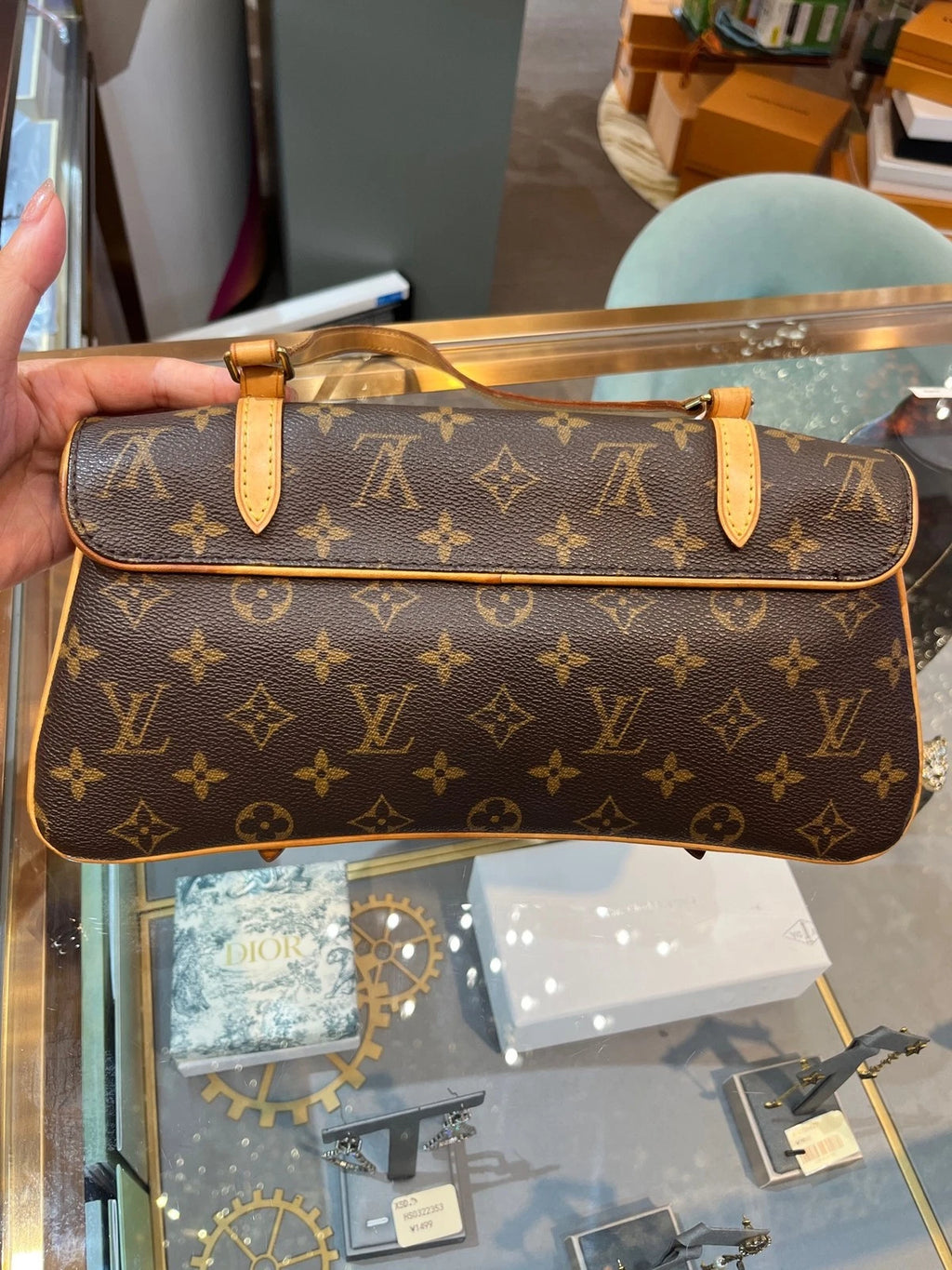 Louis Vuitton Vintage Medium Canvas Handbag For Women