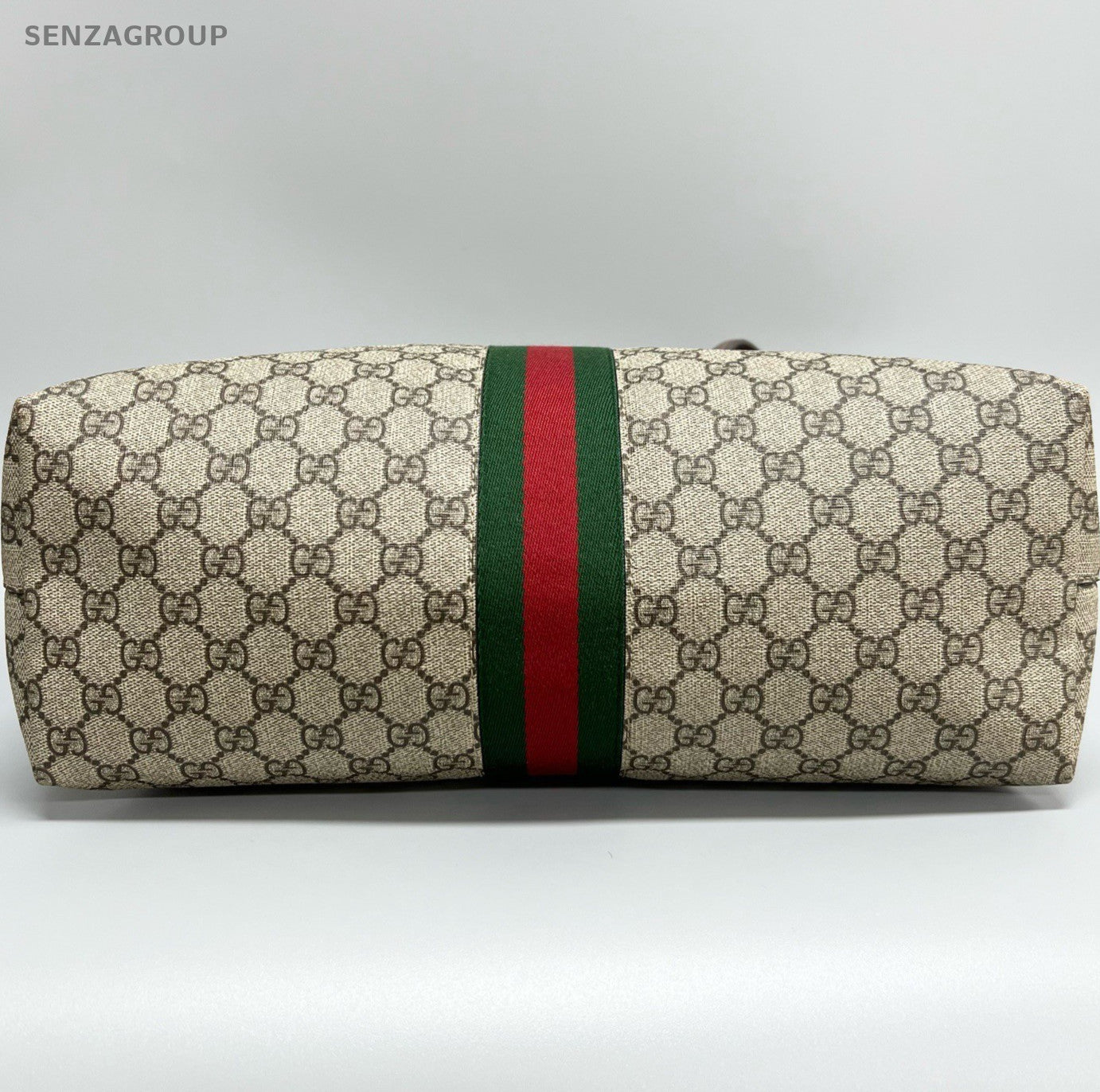 Gucci Ophidia MM Tote Shoulder Bag Beige Gold Women Classic