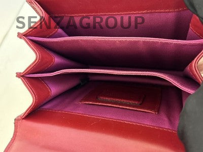 Bvlgari Serpenti Forever Chain Shoulder Bag Red Gold Women's Fashion