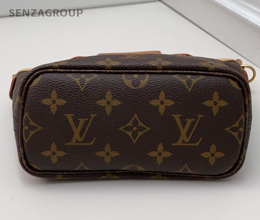 Louis Vuitton Neverfull BB Monogram Top Handle Shoulder Bag Brown Women Classic