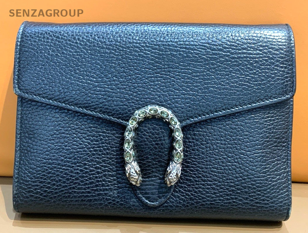 GUCCI Dionysus WOC Chain Shoulder bag Black Women