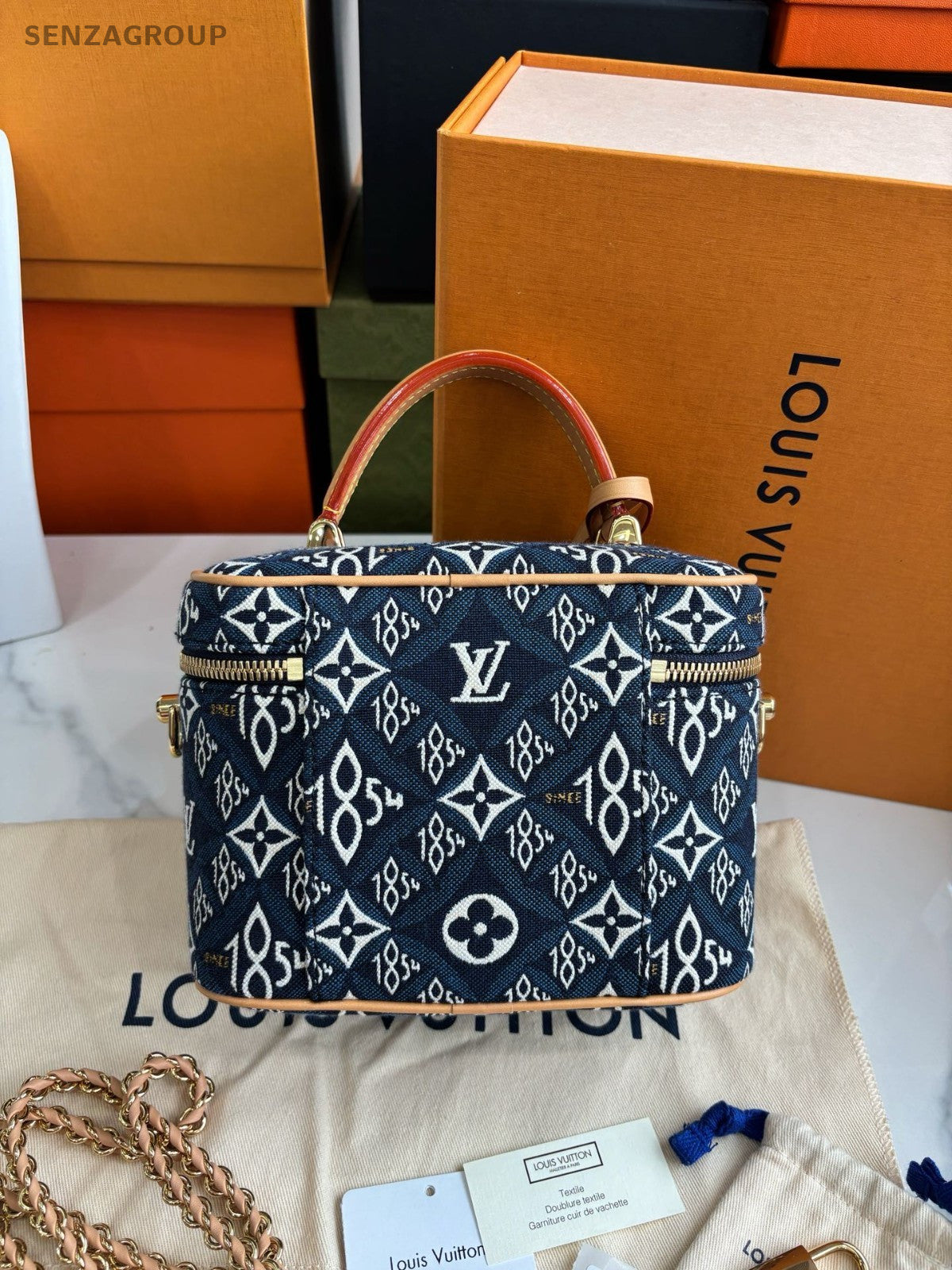 Louis Vuitton Vanity Denim PM Top Handle 2WAY Crossbody bay CHIP VERSION