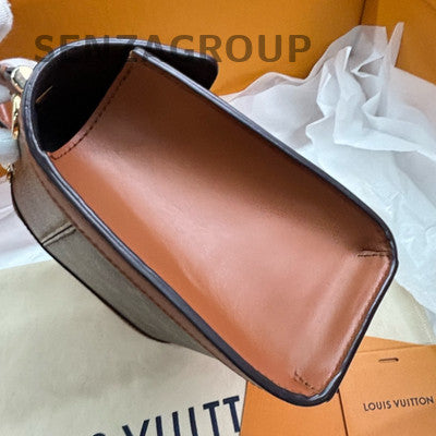 Louis Vuitton Daphne Monogram Handbag Shoulder Bag Brown Women