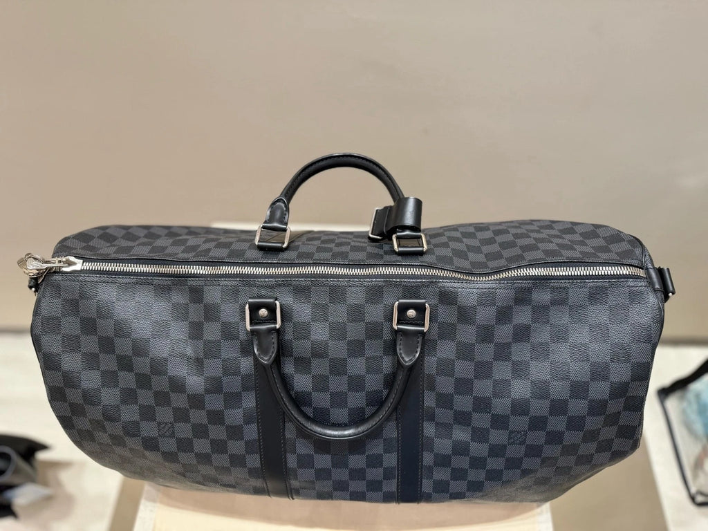 Louis Vuitton Keepall55 Canvas Travel Duffle Bag For Unisex