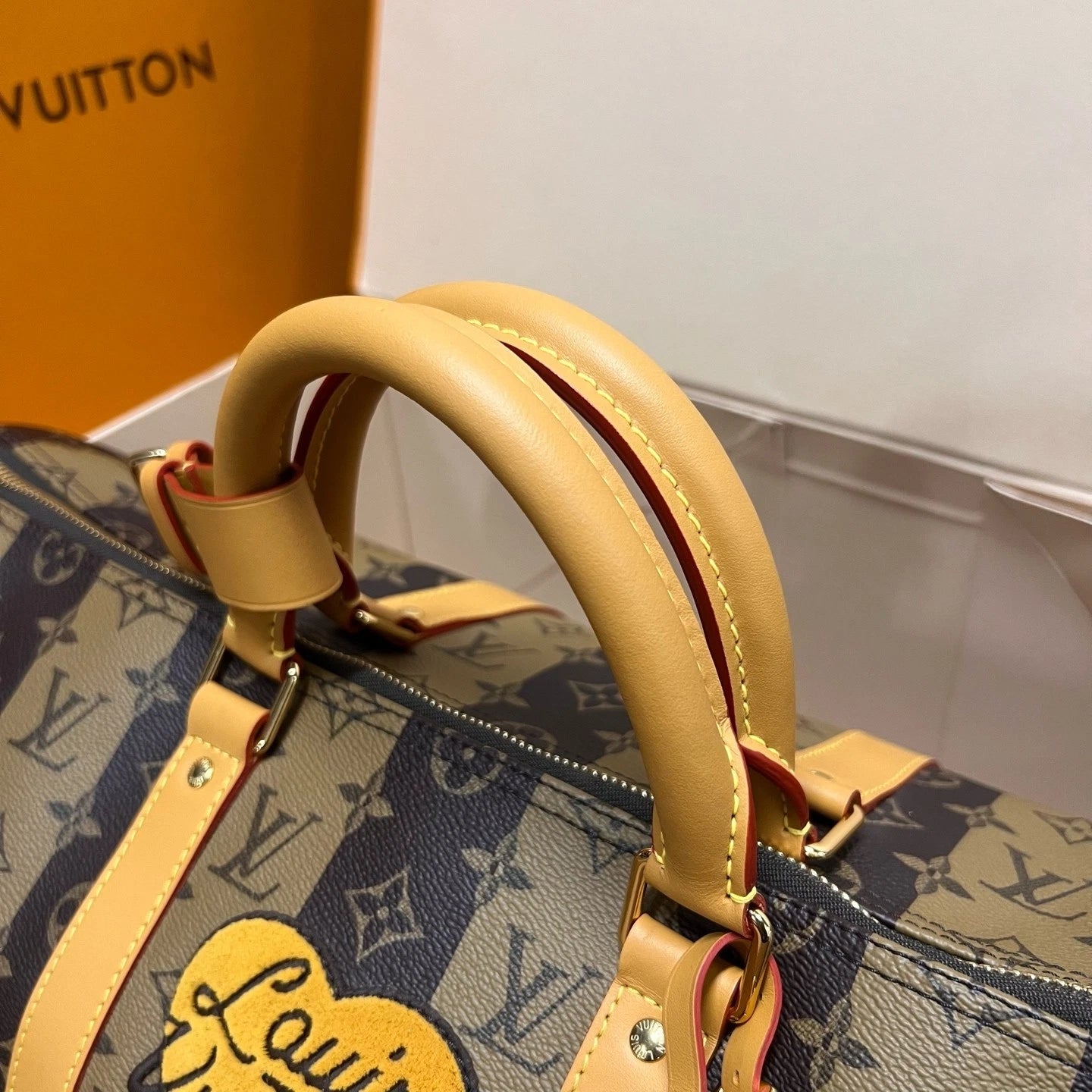 Louis Vuitton x NIGO Keepall50 Canvas Handbag For Women