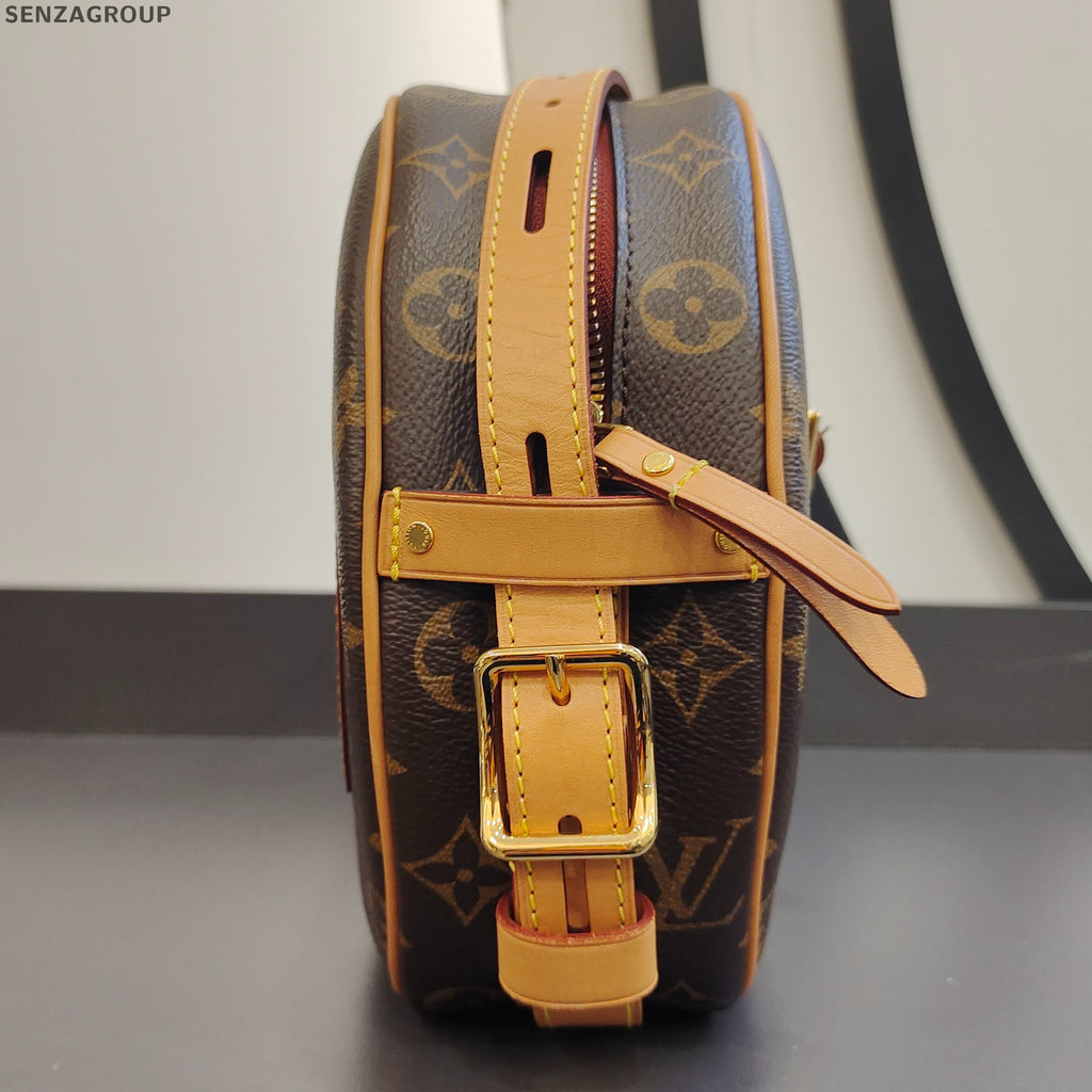 Louis Vuitton Monogram Pochette Accessoires Brown Gold Clasp Women's Classic