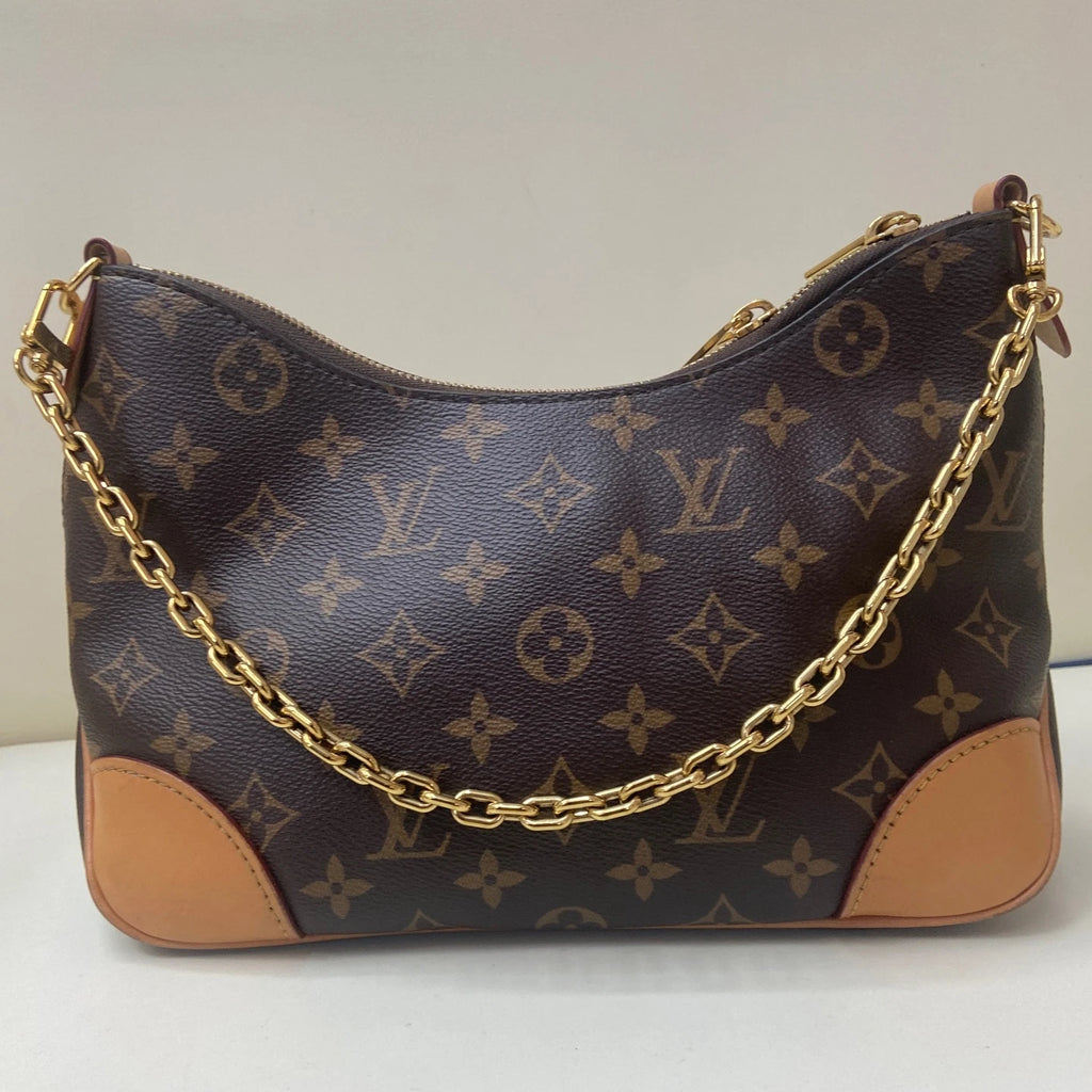 Louis Vuitton Boulogne Monogram Canvas Shoulder Bag Crossbody Excellent