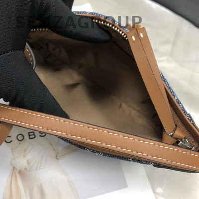Gucci Shoulder Underarm Bag Blue Brown Women's Fashion Classic