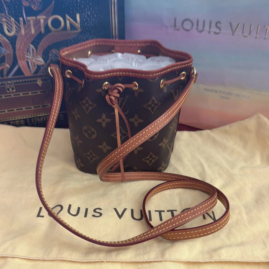 Louis Vuitton Noe Brown Shoulder Bag Crossbody Excellent