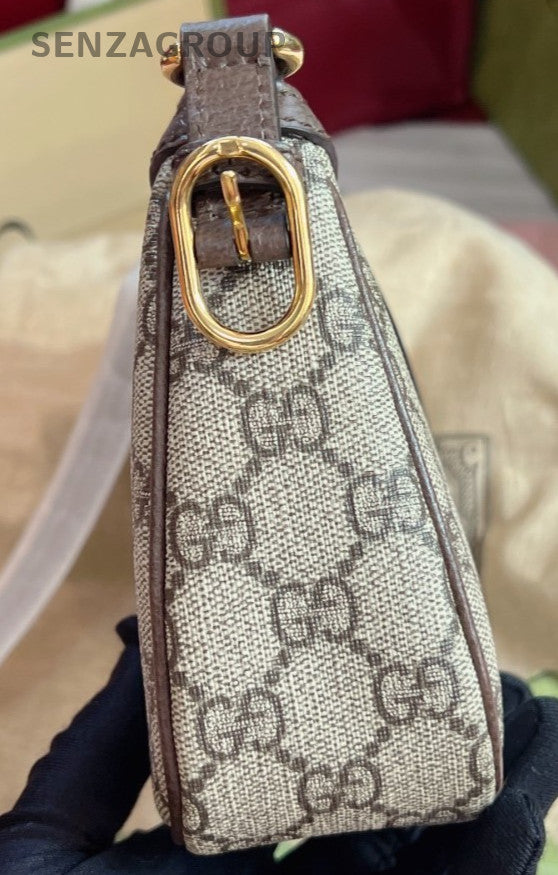 Gucci Ophidia GG Supreme Underarm Bag Shouldre Bag Women Brown Brand New
