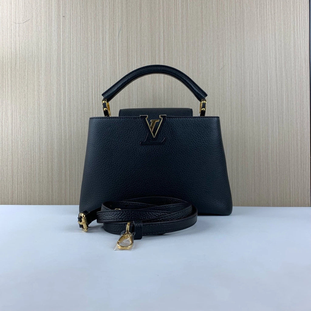 Louis Vuitton Capucines BB Black Calfskin Handbag Crossbody Bag