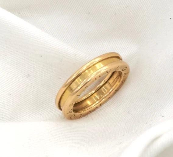 Authentic Bvlgari B.Zero1 1 Band Ring 18k Rose Gold Size 51 / US 5.75