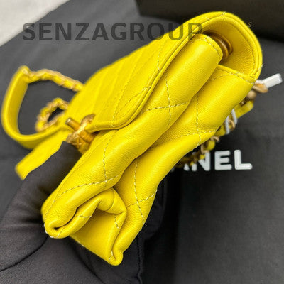 Chanel Quilted Leather Chain Handle Shoulder Crossbody Bag Women Fashion
