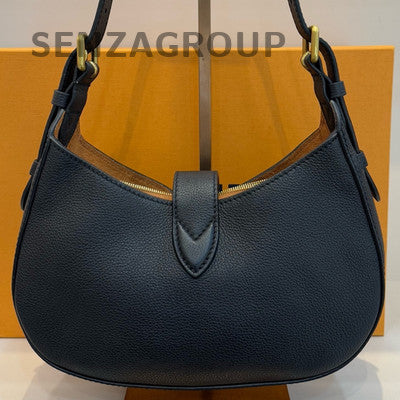 Louis Vuitton Lockit Hobo Black Gold Shoulder Bag Women Classic