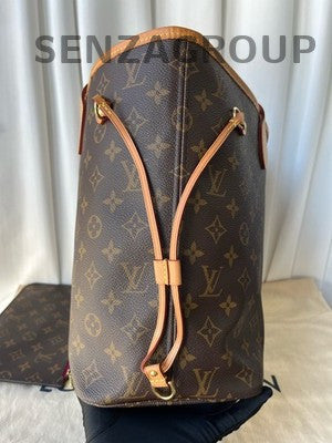 Louis Vuitton Monogram Neverfull MM Tote Shoulder Bag Classic Women
