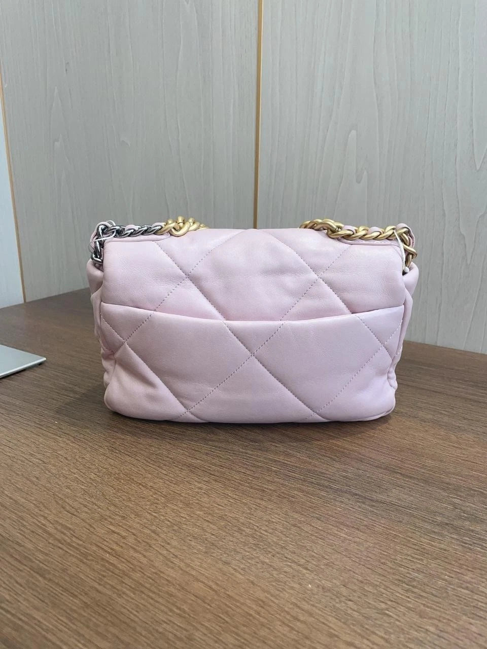 SJ0001 YS1713K 19 Handbag Pink Lambskin with Gold Tone