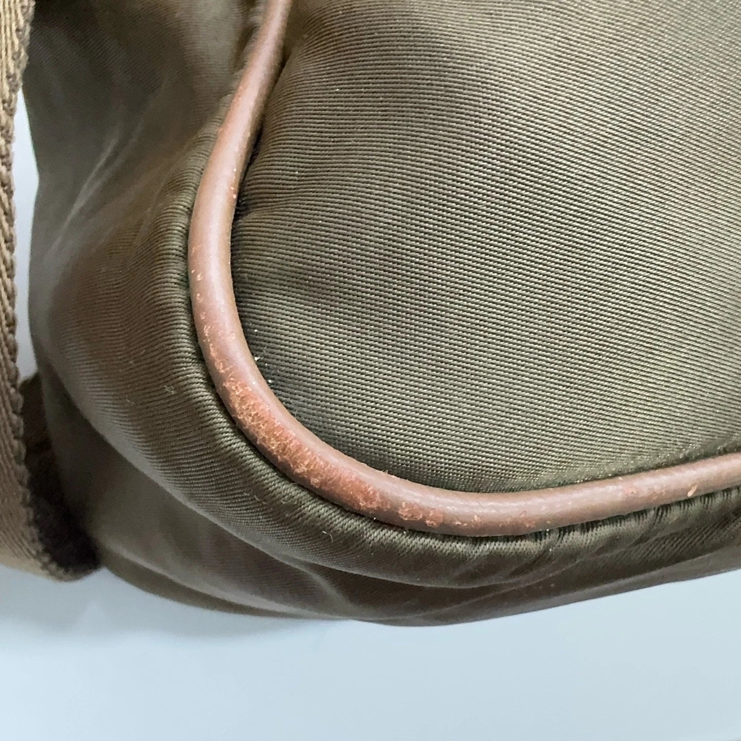 PRADA Nylon Military Green Camera Shoulder Crossbody Bag For Women