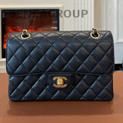 Chanel Classic Flap Small Black Caviar Quilted Chain Shoulder Bag