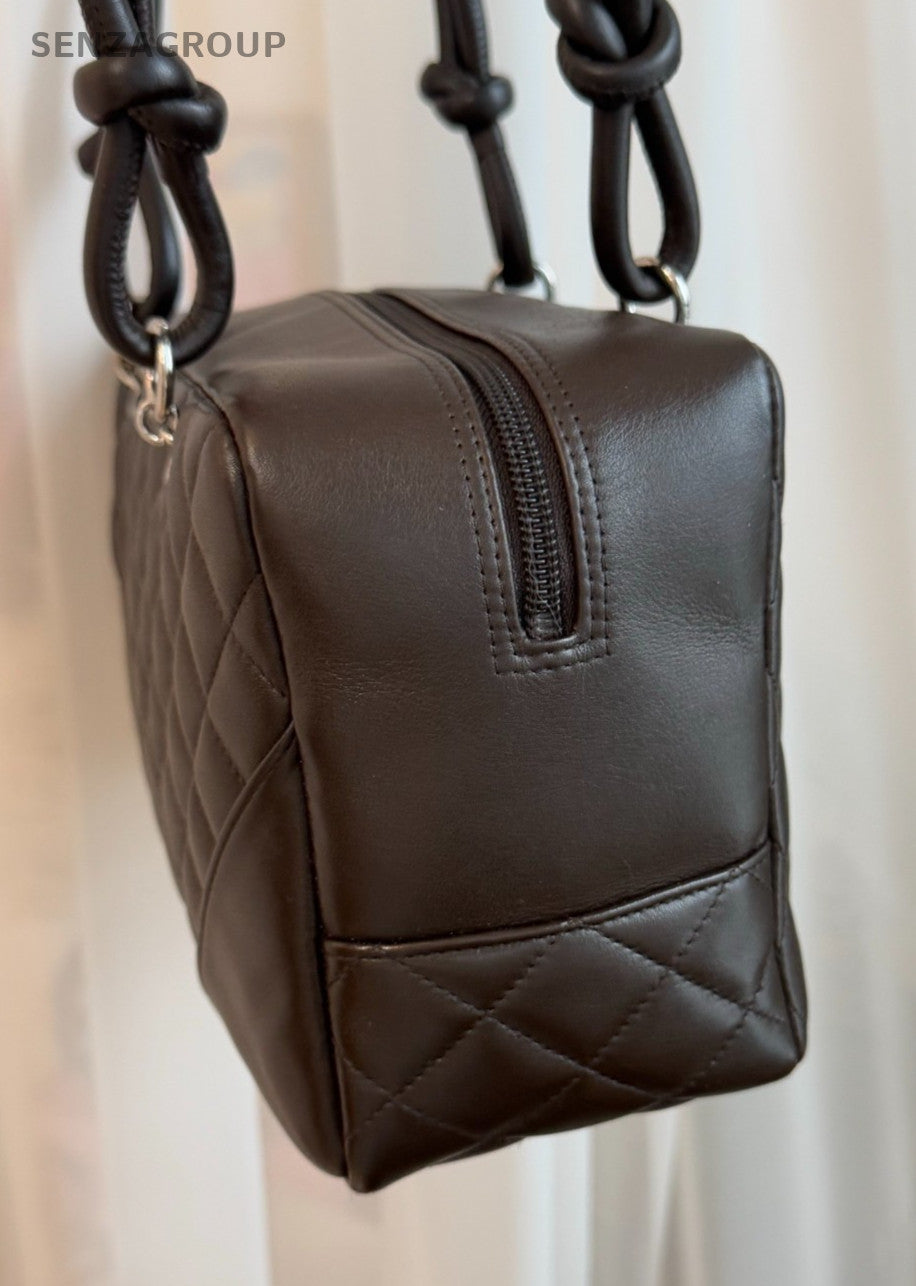 Chanel Cambon Pillow Bag Top Handle Shoulder Bag Women Black