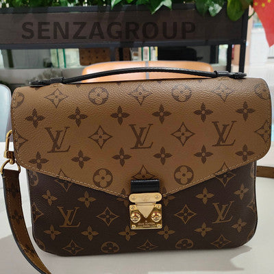Louis Vuitton Pochette Métis Monogram Reverse Shoulder Bag Brown