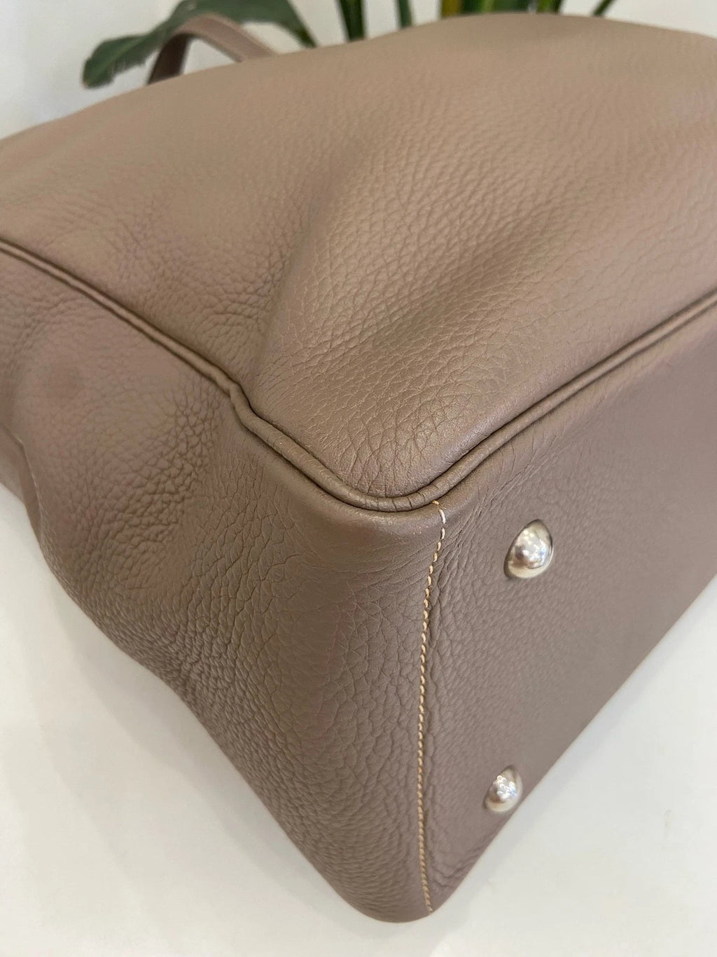 Hermes Victoria Tote Bag For Women Gray Leather