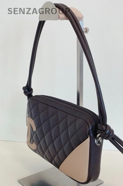Chanel Cambon diamond quilted Underarm Shoulder Bag Classic Black Women