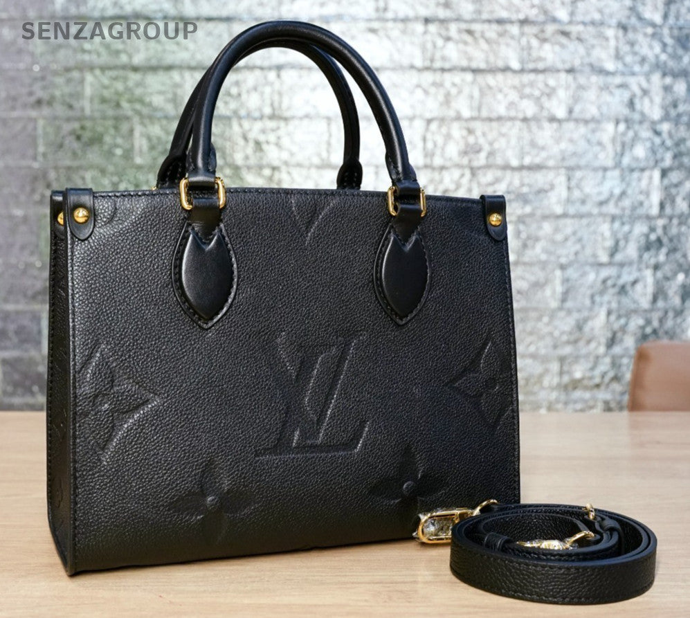 LOUIS VUITTON black Monogram Empriente ON THE GO PM CHIP VERSION