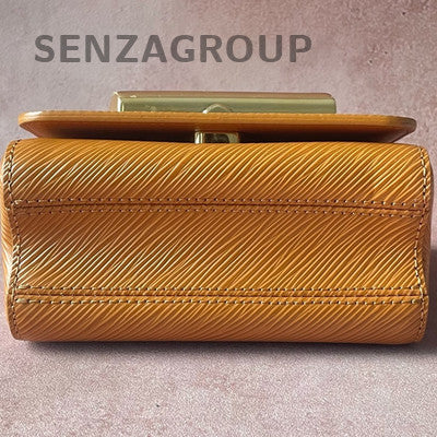 Louis Vuitton Twist Lock Epi Mini Chain Crossbody Bag Brown Women