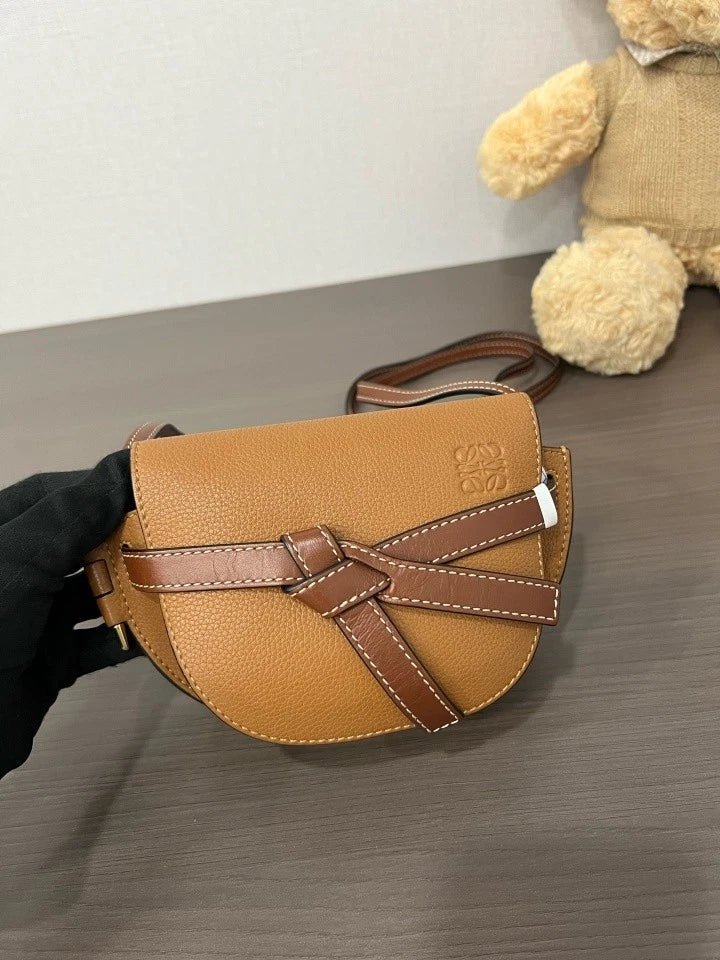 Loewe Mini Gate Saddle Crossbody Bag For Women